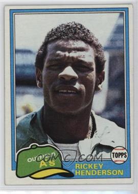 1981 Topps - [Base] #261 - Rickey Henderson