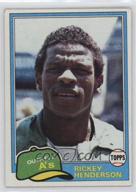 1981 Topps - [Base] #261 - Rickey Henderson