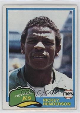 1981 Topps - [Base] #261 - Rickey Henderson [EX to NM]