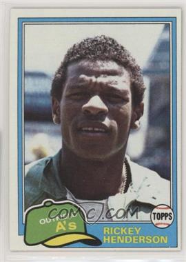 1981 Topps - [Base] #261 - Rickey Henderson