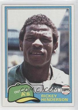 1981 Topps - [Base] #261 - Rickey Henderson