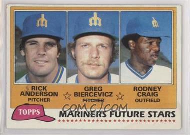 1981 Topps - [Base] #282 - Future Stars - Rick Anderson, Greg Biercevicz, Rodney Craig