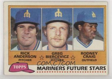 1981 Topps - [Base] #282 - Future Stars - Rick Anderson, Greg Biercevicz, Rodney Craig