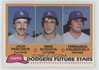 Future Stars - Jack Perconte, Mike Scioscia, Fernando Valenzuela