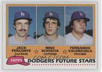 Future Stars - Jack Perconte, Mike Scioscia, Fernando Valenzuela