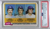 Future Stars - Jack Perconte, Mike Scioscia, Fernando Valenzuela [PSA 7&nb…