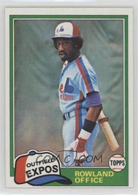 1981 Topps - [Base] #319 - Rowland Office