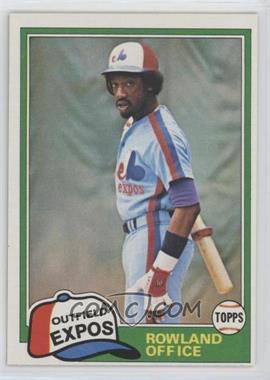 1981 Topps - [Base] #319 - Rowland Office