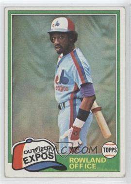 1981 Topps - [Base] #319 - Rowland Office