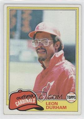 1981 Topps - [Base] #321 - Leon Durham