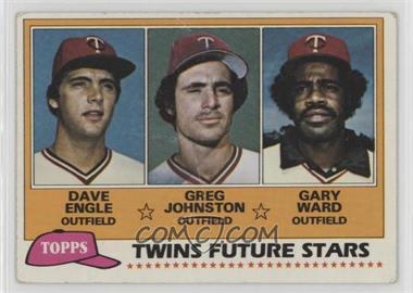 1981 Topps - [Base] #328 - Future Stars - Dave Engle, Greg Johnston, Gary Ward [Noted]