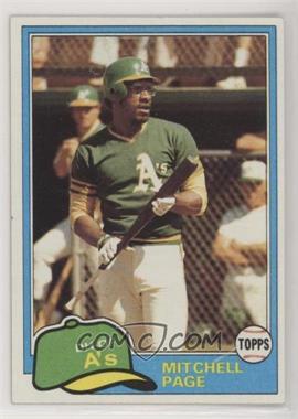 1981 Topps - [Base] #35 - Mitchell Page [EX to NM]