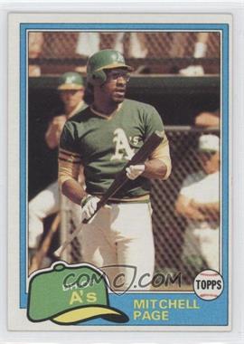1981 Topps - [Base] #35 - Mitchell Page