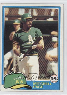 1981 Topps - [Base] #35 - Mitchell Page