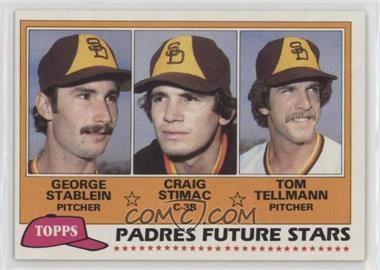 1981 Topps - [Base] #356 - Future Stars - George Stablein, Craig Stimac, Tom Tellmann