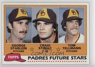 1981 Topps - [Base] #356 - Future Stars - George Stablein, Craig Stimac, Tom Tellmann