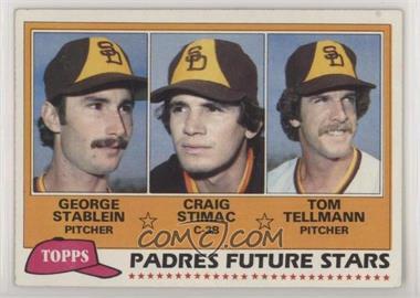 1981 Topps - [Base] #356 - Future Stars - George Stablein, Craig Stimac, Tom Tellmann [EX to NM]