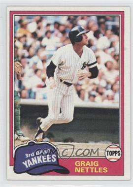 1981 Topps - [Base] #365 - Graig Nettles