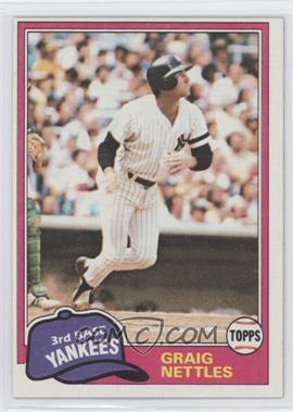 1981 Topps - [Base] #365 - Graig Nettles