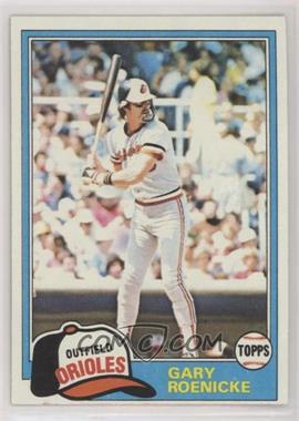 1981 Topps - [Base] #37 - Gary Roenicke