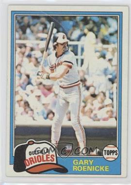 1981 Topps - [Base] #37 - Gary Roenicke