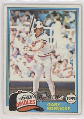 1981 Topps - [Base] #37 - Gary Roenicke