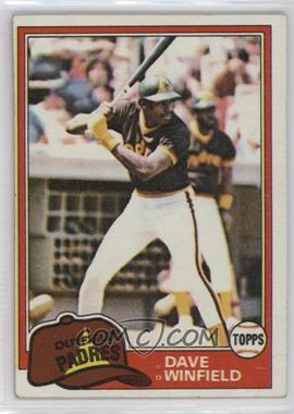 1981 Topps - [Base] #370 - Dave Winfield [Good to VG‑EX]