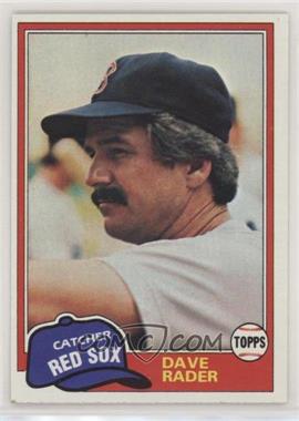 1981 Topps - [Base] #378 - Dave Rader