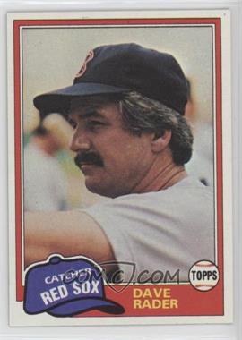 1981 Topps - [Base] #378 - Dave Rader