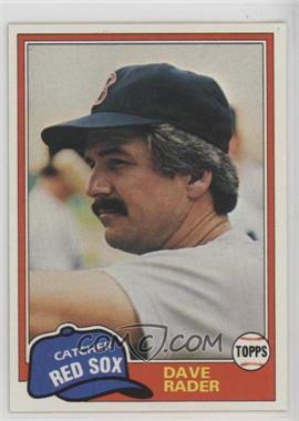 1981 Topps - [Base] #378 - Dave Rader