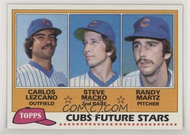 1981 Topps - [Base] #381 - Future Stars - Carlos Lezcano, Steve Macko, Randy Martz