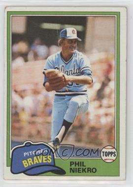 1981 Topps - [Base] #387 - Phil Niekro [Good to VG‑EX]