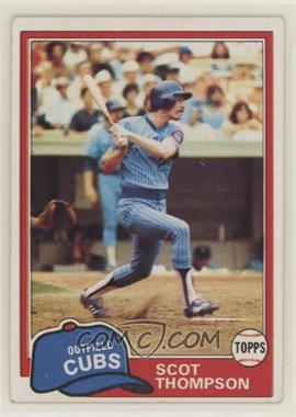 1981 Topps - [Base] #395 - Scot Thompson [Poor to Fair]