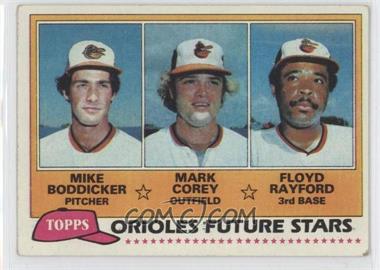 1981 Topps - [Base] #399 - Future Stars - Mike Boddicker, Mark Corey, Floyd Rayford