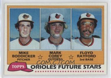 1981 Topps - [Base] #399 - Future Stars - Mike Boddicker, Mark Corey, Floyd Rayford