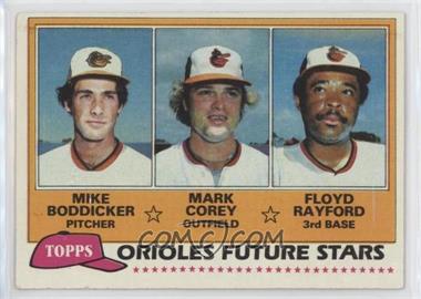 1981 Topps - [Base] #399 - Future Stars - Mike Boddicker, Mark Corey, Floyd Rayford