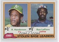 League Leaders - Rickey Henderson, Ron LeFlore