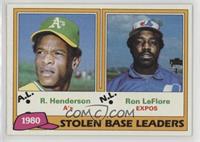 League Leaders - Rickey Henderson, Ron LeFlore