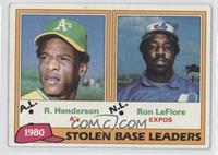 League Leaders - Rickey Henderson, Ron LeFlore