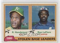 League Leaders - Rickey Henderson, Ron LeFlore