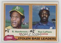 League Leaders - Rickey Henderson, Ron LeFlore