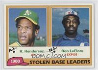 League Leaders - Rickey Henderson, Ron LeFlore