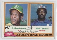 League Leaders - Rickey Henderson, Ron LeFlore