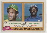 League Leaders - Rickey Henderson, Ron LeFlore