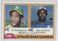 League Leaders - Rickey Henderson, Ron LeFlore