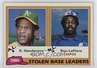 League Leaders - Rickey Henderson, Ron LeFlore