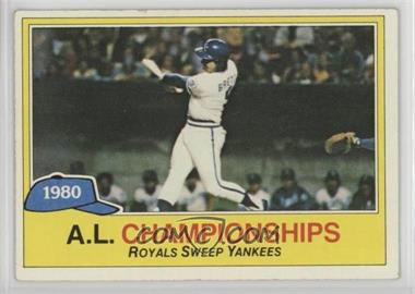 1981 Topps - [Base] #401 - A.L. Championships - George Brett [Noted]