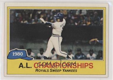 1981 Topps - [Base] #401 - A.L. Championships - George Brett