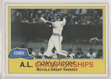 1981 Topps - [Base] #401 - A.L. Championships - George Brett