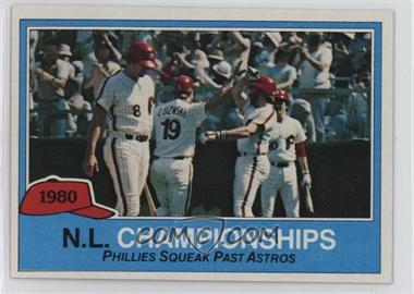 1981 Topps - [Base] #402 - N.L. Championships - Philadelphia Phillies Team